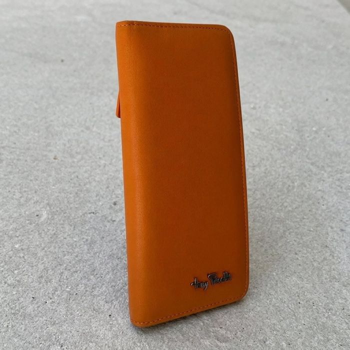 Жіночий гаманець з RFID-захистом із гладкої матової натуральної телячої шкіри Tony Perotti 21100_1 (2701z+rfid arancio) Помаранчевий