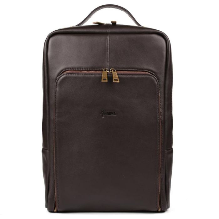 Шкіряний рюкзак для ноутбука 15 дюймів GC-1240-4lx в коричневому кольорі. (GC-1240-4lx)