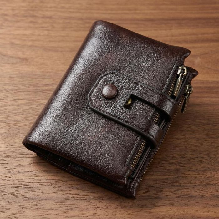 Кошелек 14602 кожаный Vintage коричневый
