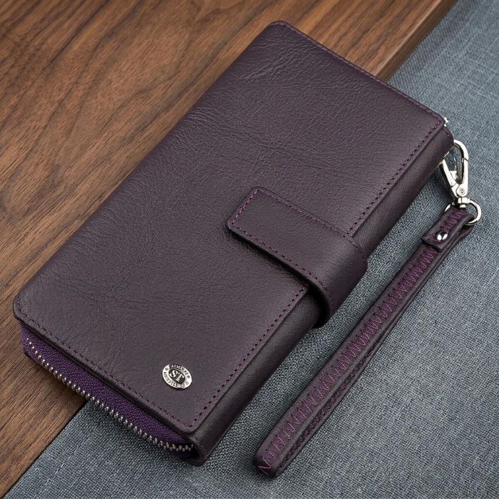 Кошелек женский ST Leather 18455 (ST228) удобный фиолетовый.