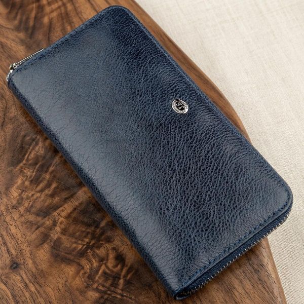 Вертикальний жіночий гаманець-клатч ST Leather 18864 синій