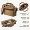 Сумка текстильна для ноутбука на два відділення 20178 Vintage коричневий