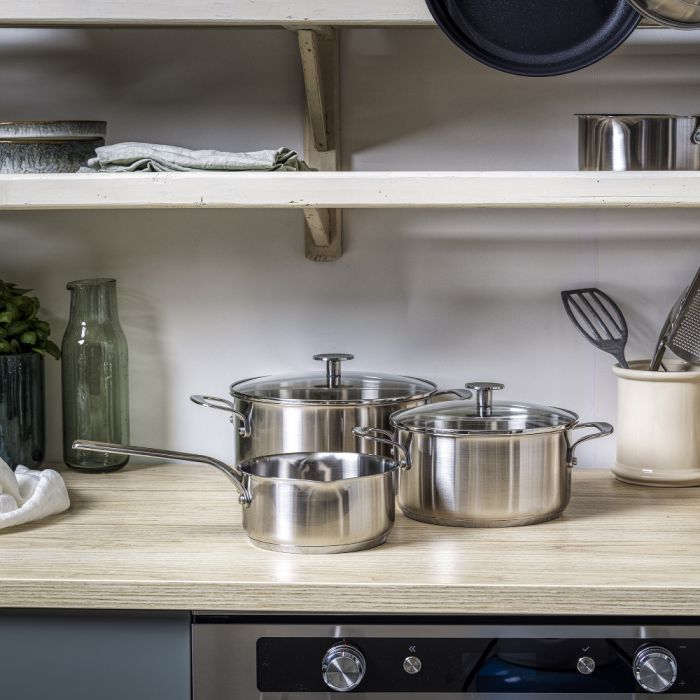 Набір посуду KitchenAid, 5 предметів, 16/20/24 см, 1,5/3,1/4,8 л  (CC005088-001)