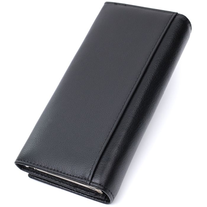 Классический женский кошелек из натуральной кожи ST Leather 22676 черный
