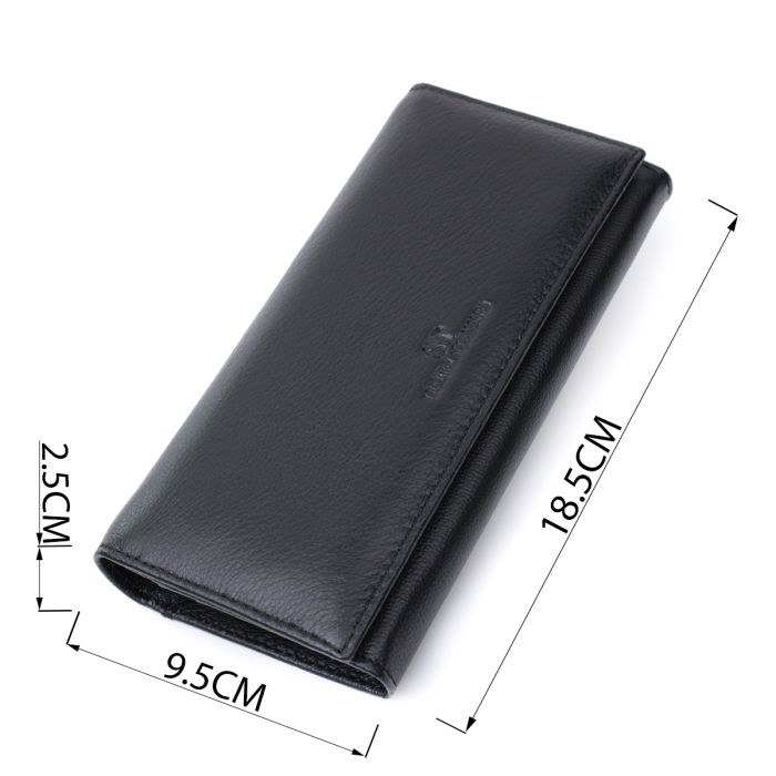 Классический женский кошелек из натуральной кожи ST Leather 22676 черный