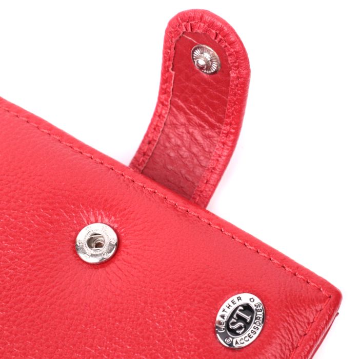 Жіночий трендовий гаманець із натуральної шкіри ST Leather 22555 червоний