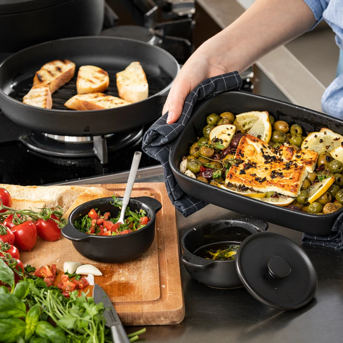 Міні-кокотниця з кришкою KitchenAid Matte Oven-to-table керамогранітна, 10 см, 0,3 л (CC004973-001)